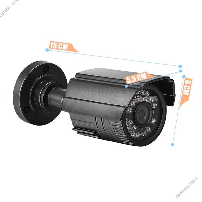 1200TVL HD CVBS caméra de vidéosurveillance analogique Compatible TV Mini extérieur IP66 étanche avec Vision nocturne IR-CUT Audio configuration rapide Simple