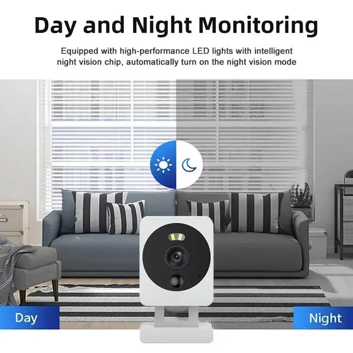 Caméra WiFi Tuya Smart Life 5MP HD Détection de mouvement Vision nocturne couleur