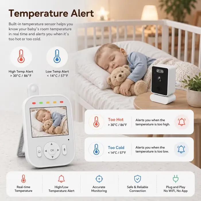 Babyphone intelligent avec caméra vidéo 2