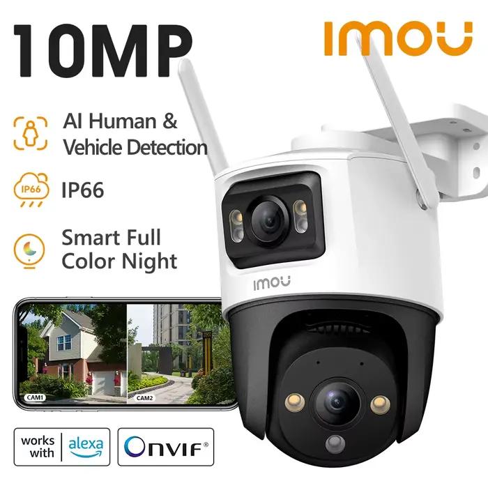 Caméra de surveillance extérieure IP PT 10 MP