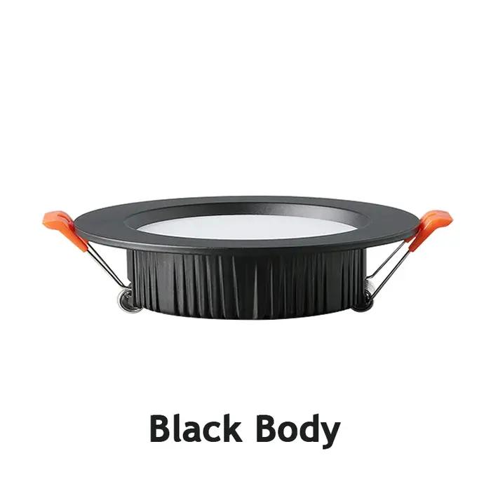 DC 12V LED Downlight plafonnier 24V projecteur 3W 5W 7W 9W 12W Grille encastrée Ultra-mince tension de sécurité ronde