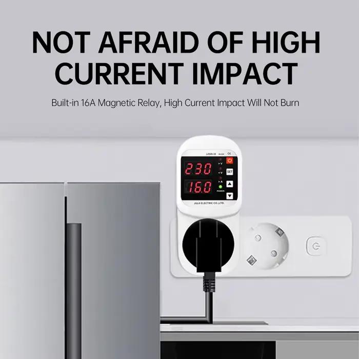 Affichage LED prise AC220V 16A avec Protection de courant de tension