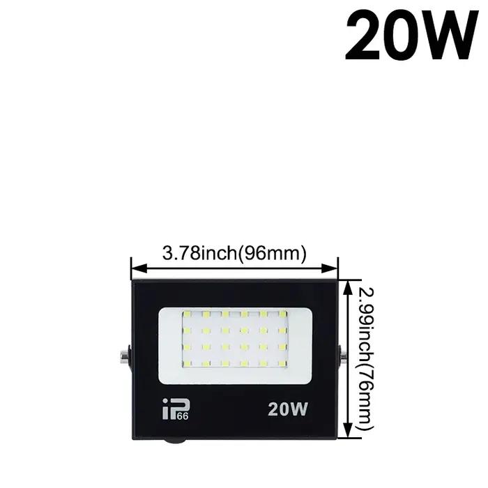 Projecteur LED moderne haute luminosité pour extérieur mur IP66 blanc froid occasion sécurité et ambiance festive