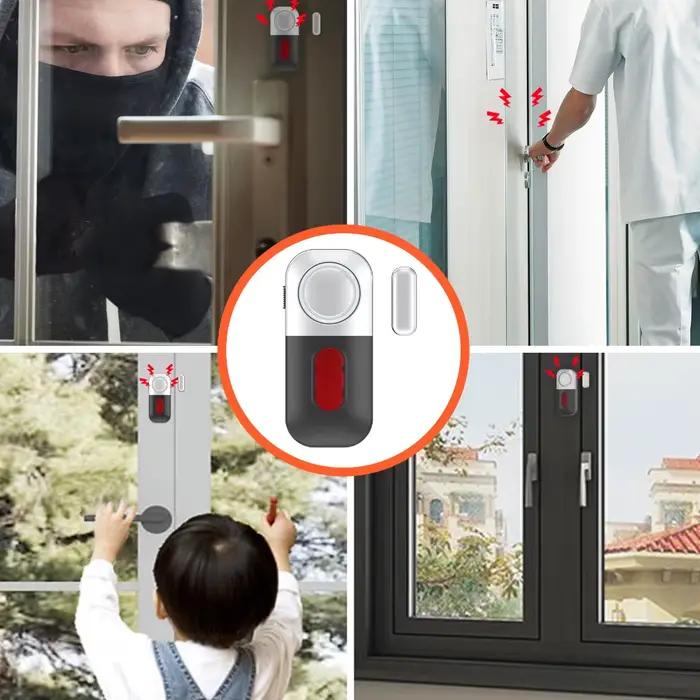 Alarme magnétique pour portes et fenêtres sécurité domestique anti-intrusion sans fil protection maison bureau cadeau sécurité famille propriétaire