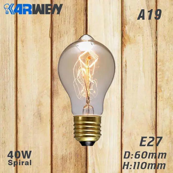 Ampoule Edison E27 lampe rétro à incandescence 40W 220V ST64 A19 T45 T10 G80 G95 ampoule Vintage Antique lampe à filament pour éclairage intérieur occasions spéciales