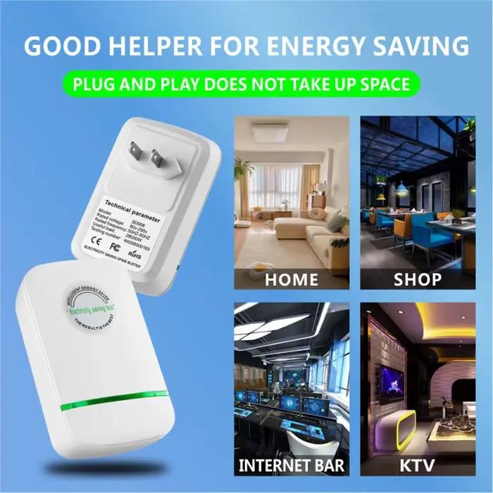 Adaptateur de prise électrique à économie d'énergie vert compatible avec les États-Unis et l'Europe
