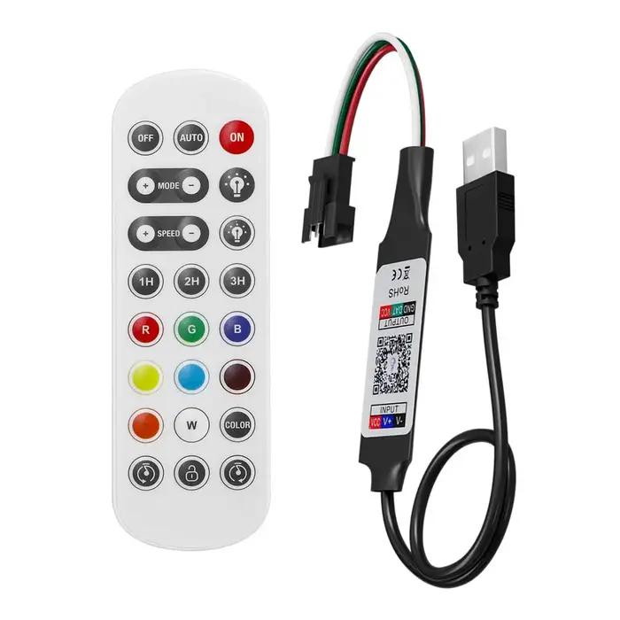 WS2812 Bluetooth RGBIC LED Contrôleur 2.4G 24 prédire Télécommande