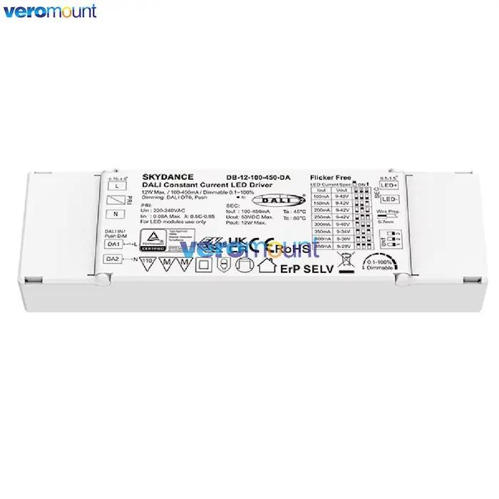 Pilote de LED Skydance DA-12A 12W DALI Intensité Variable Gradation PWM Éclairage Intelligent Pour Maison Bureau Occasions Spéciales