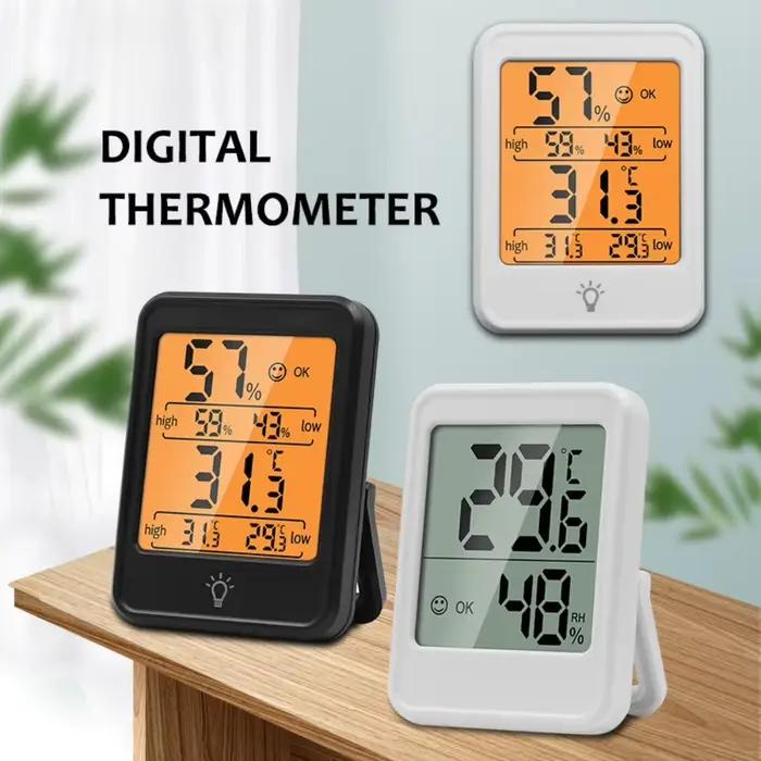 Thermomètre et Hygromètre Électroniques pour Intérieur Mesure Précise de Température Humidité Usage Maison Bureau Occasions Spéciales