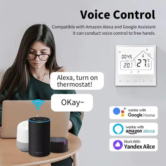 Thermostat intelligent WiFi pour chaudière à eau/gaz