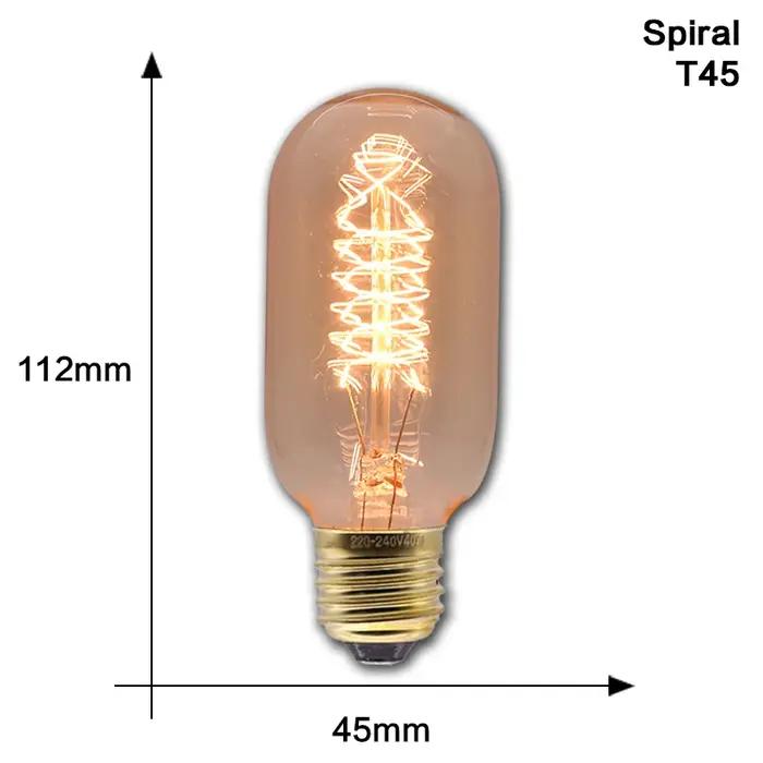 Ampoule Edison rétro E27 40W 220V 110V pour décoration de maison salon chambre à coucher loft industriel vintage occaions spéciales