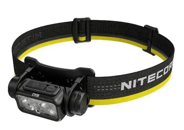 NITECORE NU43 1400Lumens batterie de lampe frontale Rechargeable intégrée 3.400mAh Li-ion
