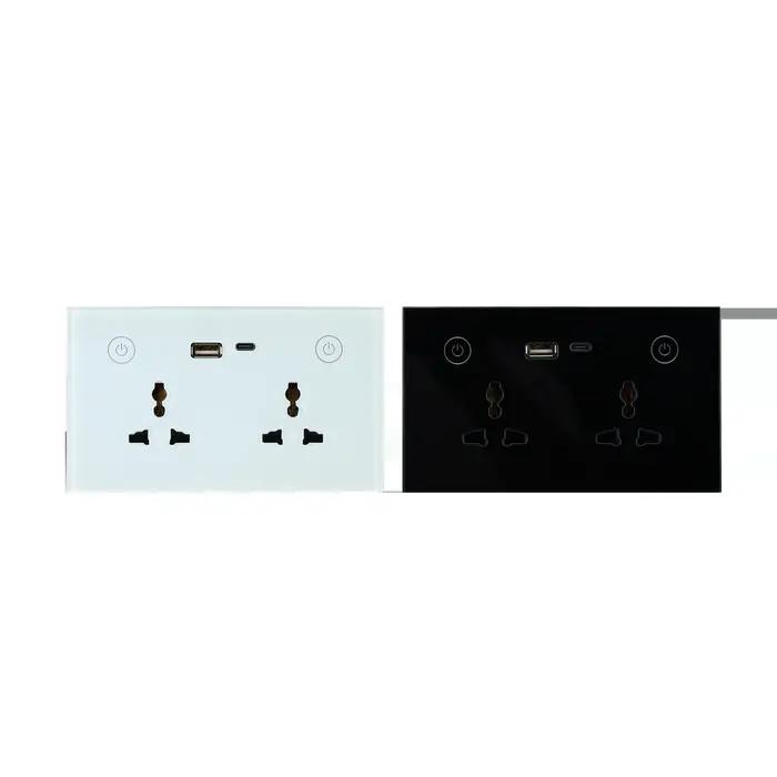 Prise murale intelligente universelle avec double port USB Type C