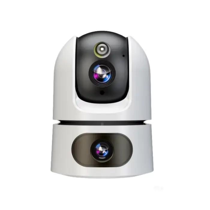 Caméra Dôme IP PTZ Wi-Fi Eseecloud APP 6MP Double Objectif Couleur Intégrale avec IA Détection Humaine
