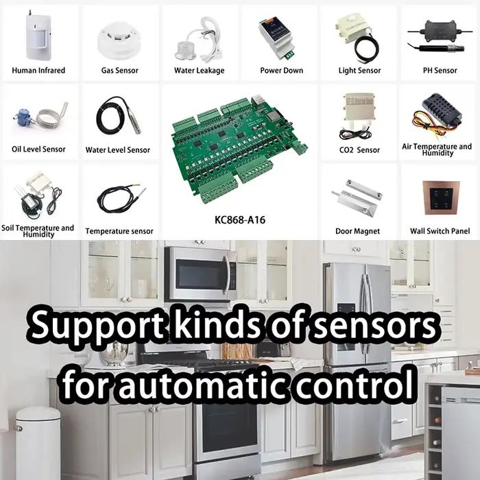 Carte de développement ESP32 Kincony A16 Tasmota ESPhome Home Assistant Arduino IDE MQTT TCP Web HTTP pour contrôleur de commutation intelligent