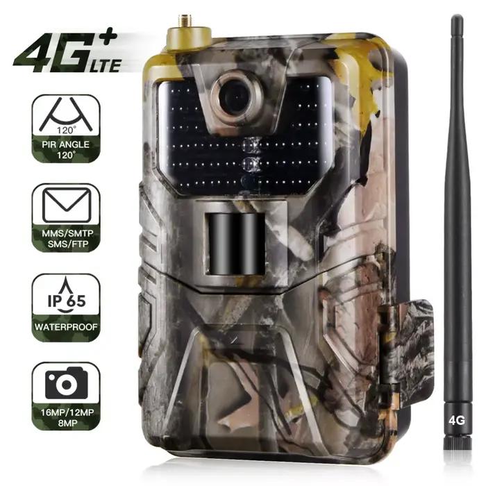 4G FTP MMS SMS Email 20 MPTrail caméra faune chasse caméras HC900LTE 1080 P 0.3 STrigger infrarouge sauvage Surveillance