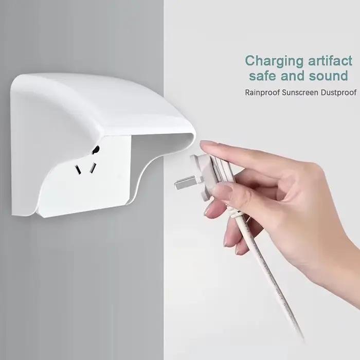 Boîte étanche universelle couvercle de prise électrique murale transparent protection pour interrupteur extérieur résistance aux intempéries et protection solaire matériaux ignifuges et isolation imperméable installation facile et design moderne