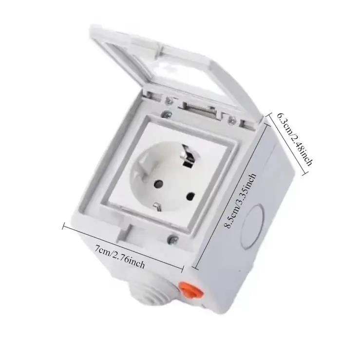Tuya WIFI prise intelligente extérieure EU FR Itlay 16A 4000W IP55