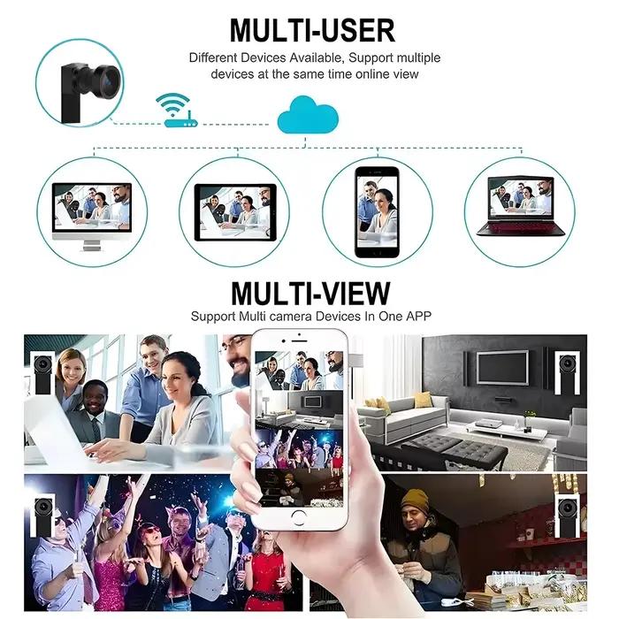 Mini caméra WiFi 4K HD nouvellement améliorée