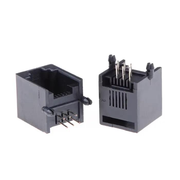 Lot de 10 prises de téléphone RJ12 RJ11, 6 broches, femelle en cristal 6p6c