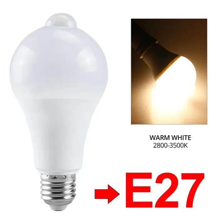 Ampoules de veilleuse à détecteur de mouvement E27 B22
