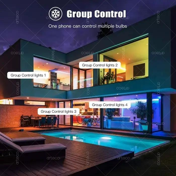 Tuya inda-Ampoule LED intelligente à intensité variable E14