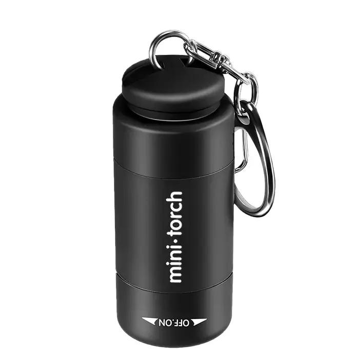 USB Rechargeable LED multifonctionnel forte lumière poche porte-clés lampe