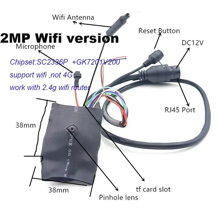 Camhi App bricolage 3G SIM Module de caméra IP 5MP IMX335 1920P Mini batterie sans fil 4G trou de br