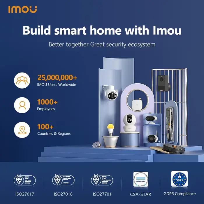 IMOU WiFi sirène d'alarme vie intelligente 85dB haut-parleur ZigBee 3.0 avec sirène Flash stroboscopique longue Endurance pour système de sécurité domestique