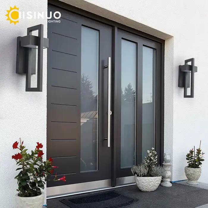 Éclairage mural LED extérieur étanche rétro Vintage couleur noire 10W pour jardin porche applique ré