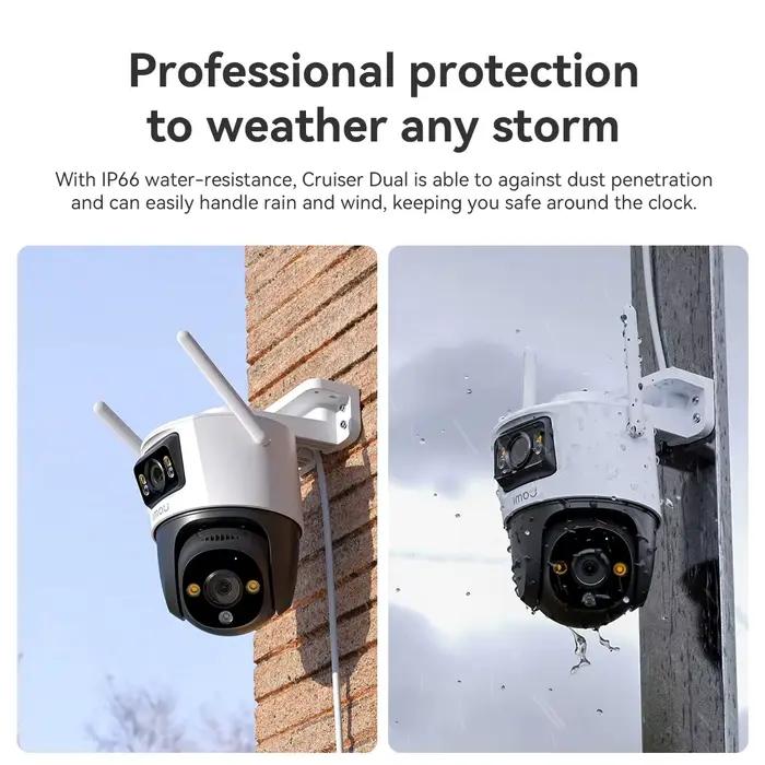 Caméra de surveillance extérieure IP PT 10 MP