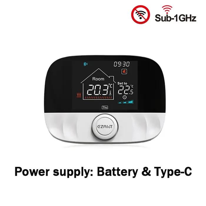 Chaudière à gaz Thermostat sans fil RF433 régulateur de température ambiante Programmable chauffage