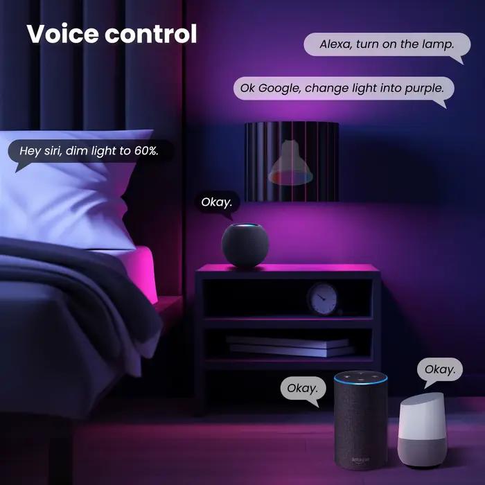 MOES Matter WiFi GU10 Tuya ampoule intelligente lumière LED à intensité variable 16 millions de couleurs rvb C + W lampe à bougie commande vocale Alexa Google Home