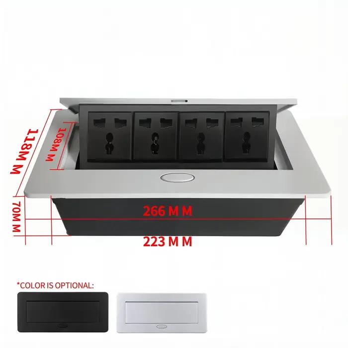 Prise pop-up multifonctionnelle à hauteur lente avec USB/HDMI-prise de bureau de conférence intégrée