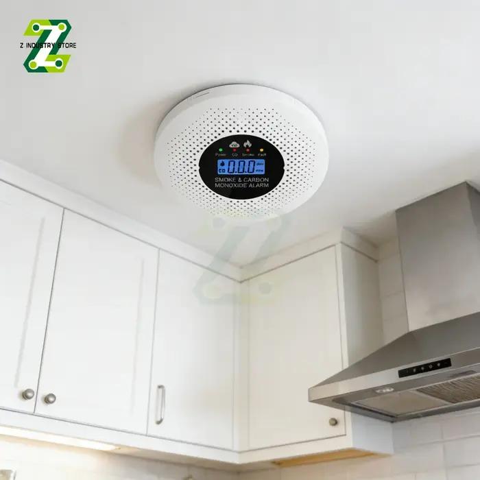 Alarme de monoxyde de carbone détecteur de fumée Co détecteur d'affichage LCD alarme maison sans fil détecteur de fuite de gaz toxique alarme Flash sonore d'incendie
