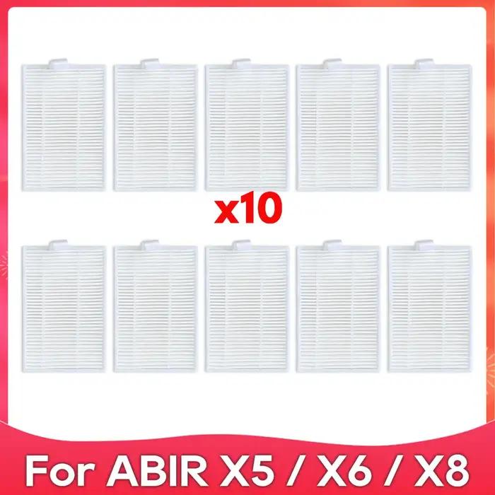 Filtre HEPA à brosse latérale pour aspirateur robot compatible avec ABIR X5/X6/X8 et Genio Navi N600 pour une maison propre et saine occasions quotidiennes et cadeaux