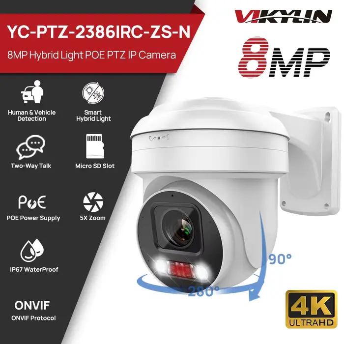 Caméra de sécurité IP Vikylin PTZ avec zoom optique 5X