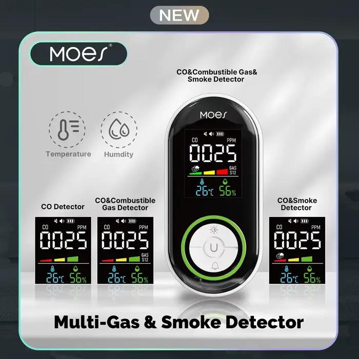 Détecteur de fumée et de gaz MOES CO