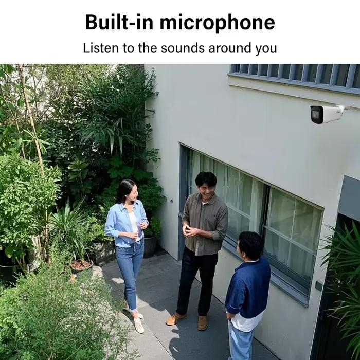 Caméra Dahua WizSense 8 mégapixels pour surveillance intérieure et extérieure résistante aux intempéries avec détection de mouvement intelligente pour maison et entreprise