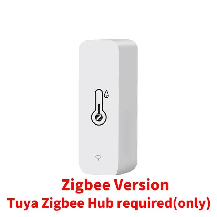 Tuya WiFi Zigbee capteur de température et d'humidité maison intelligente hygromètre intérieur APP surveillance fonctionne avec Google Home SmartLife Alexa