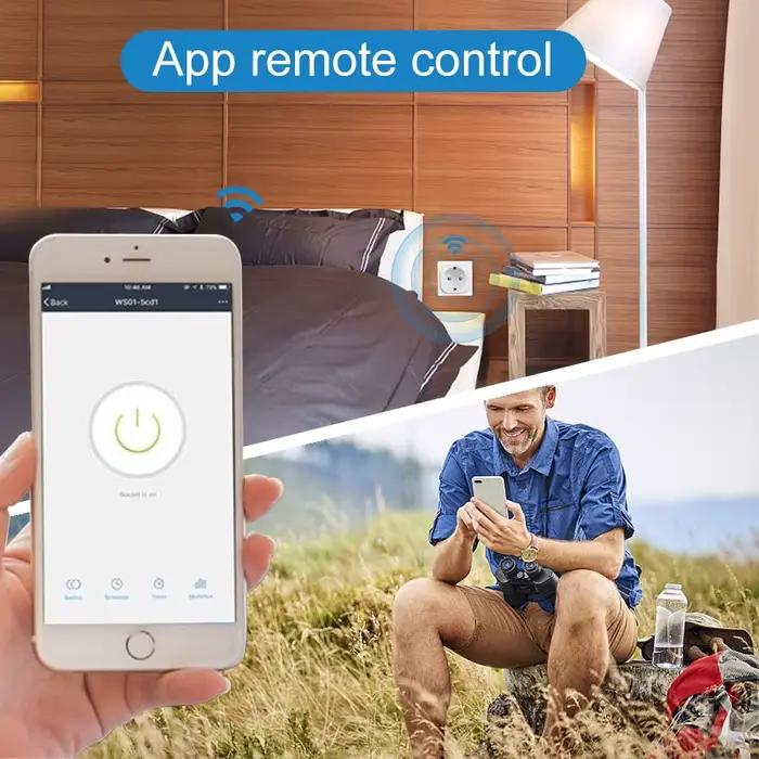 Prise intelligente WiFi Tuya 16A/20A EU avec moniteur de puissance