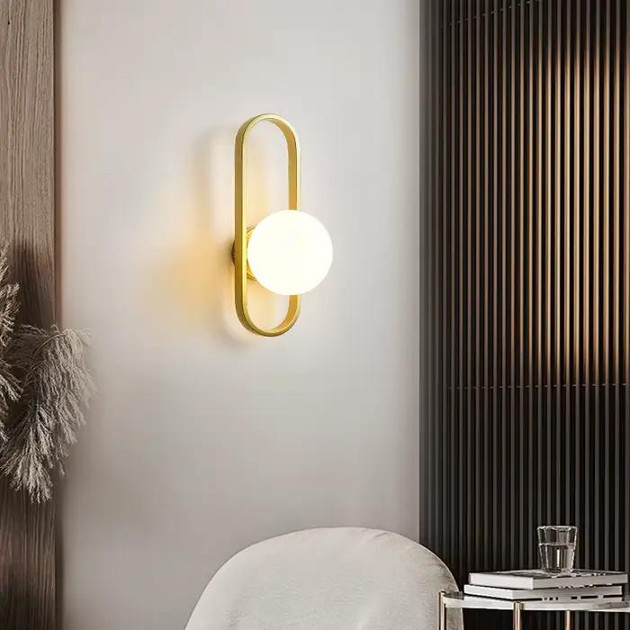 Moderne minimaliste mur LED lampes chambre chevet LED E27 applique murale escalier salon fond mur ve