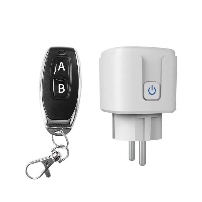 Prise sans fil RF433, prise intelligente pour maison connectée, télécommande 16A EU FR, prise univer