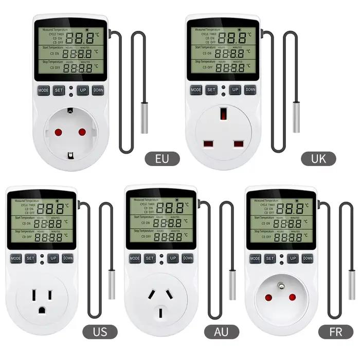 Prise de minuterie de Thermostat numérique LCD