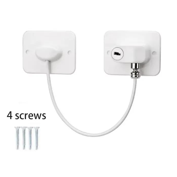Serrure de Fenêtre Facile à Installer, Sécurité Enfant, Câble de Protection, Restricteur de Porte, L