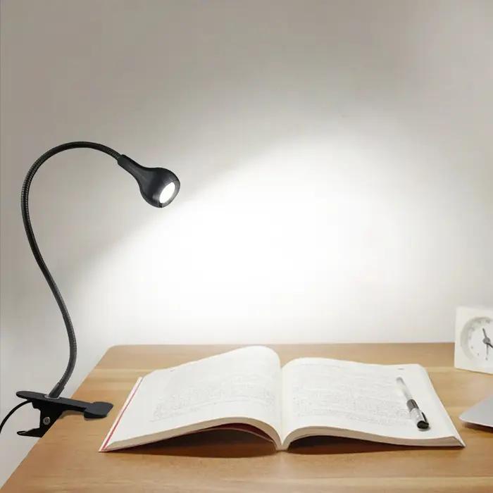 Lampe d'alimentation USB lampe de lecture avec Clip de support lampe de Table Flexible lampes de lec