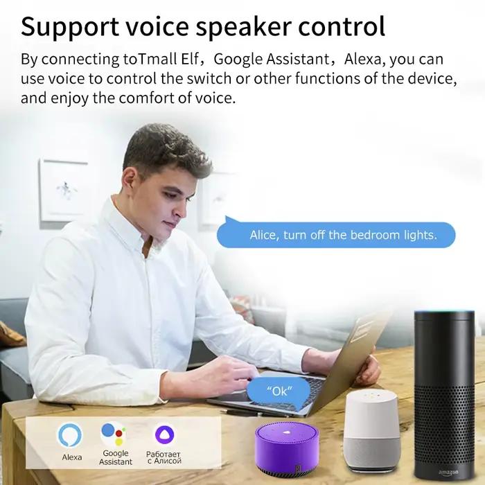 16A 20A Tuya WiFi commutateur intelligent contrôle bidirectionnel Mini disjoncteur
