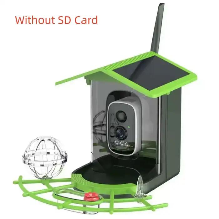 Caméra mangeoire pour oiseaux 4MP 2K HD, capture vidéo pour oiseaux, WiFi, batterie de caméra à éner