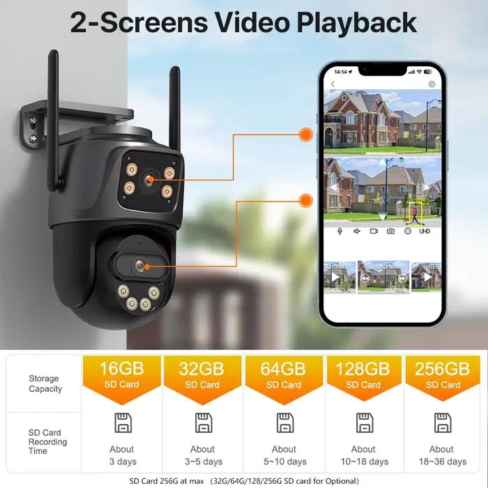 Caméra IP 6K 9MP HD WiFi