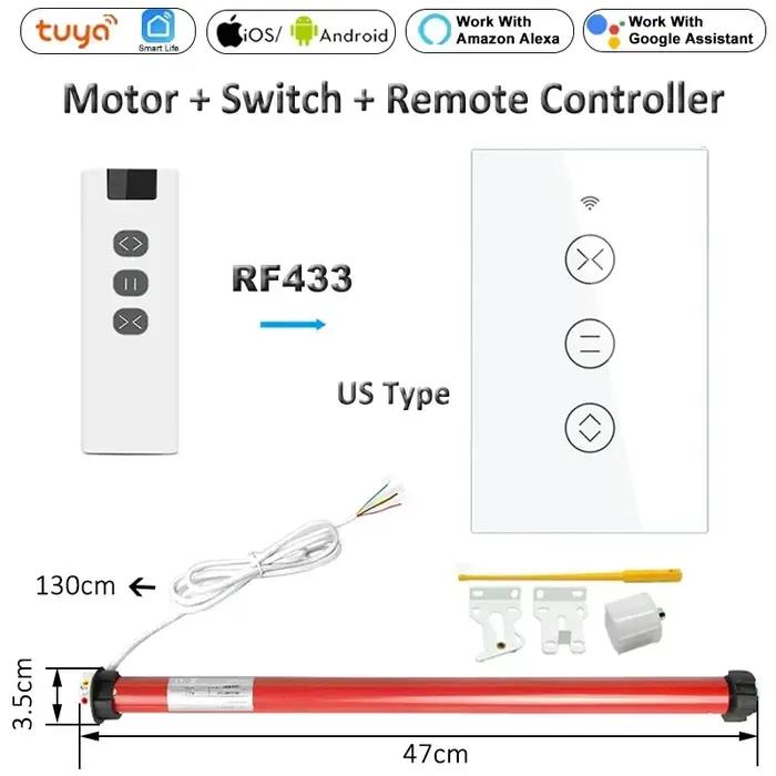 Moteur tubulaire personnalisé de volet de stores roulants électriques automatiques